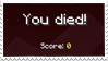 Minecraft you died STAMP