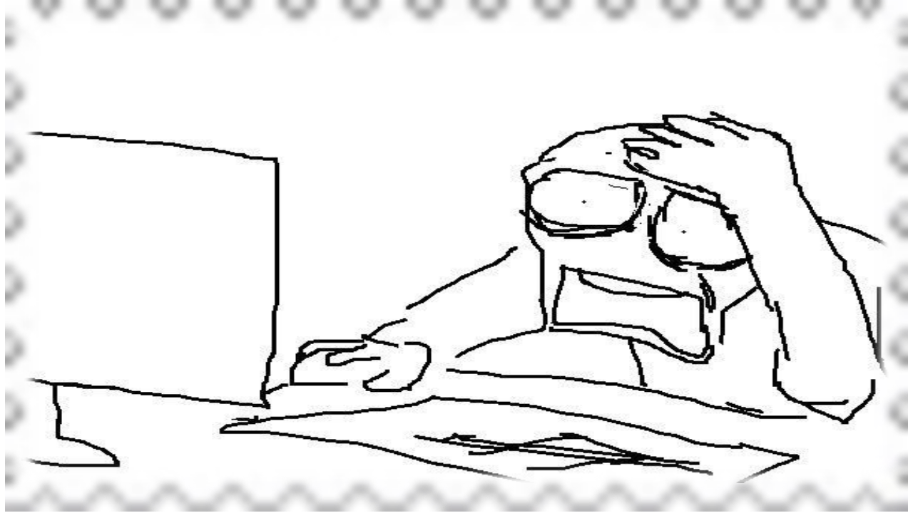 computer angst STAMP