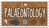 I love paleontology STAMP
