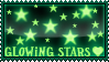 glowing stars STAMP